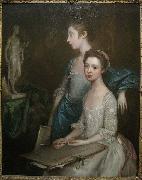 Thomas Gainsborough Portrait of the Artist's Daughters France oil painting artist